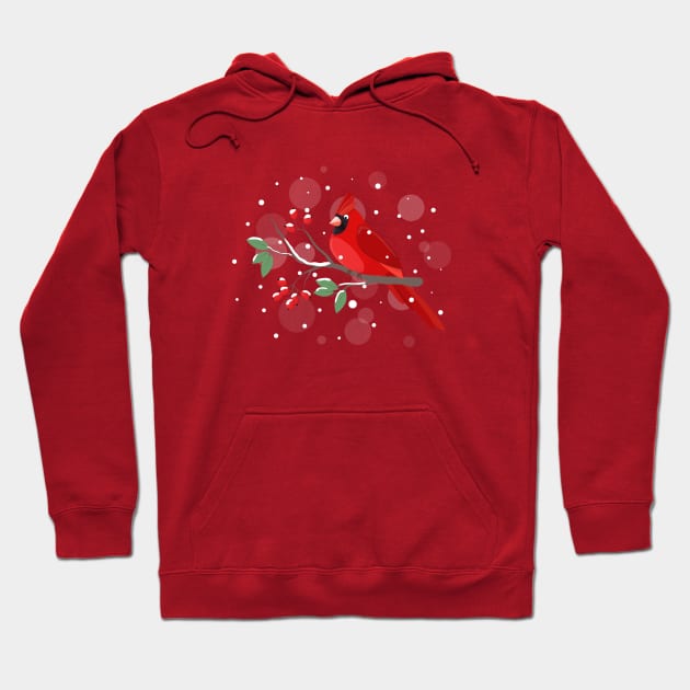 Cardinal Bird Hoodie by mstupic